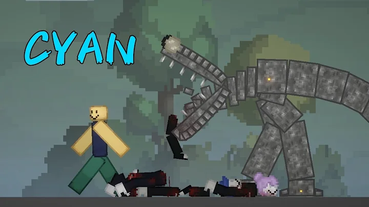 Rainbow friends cyan 1